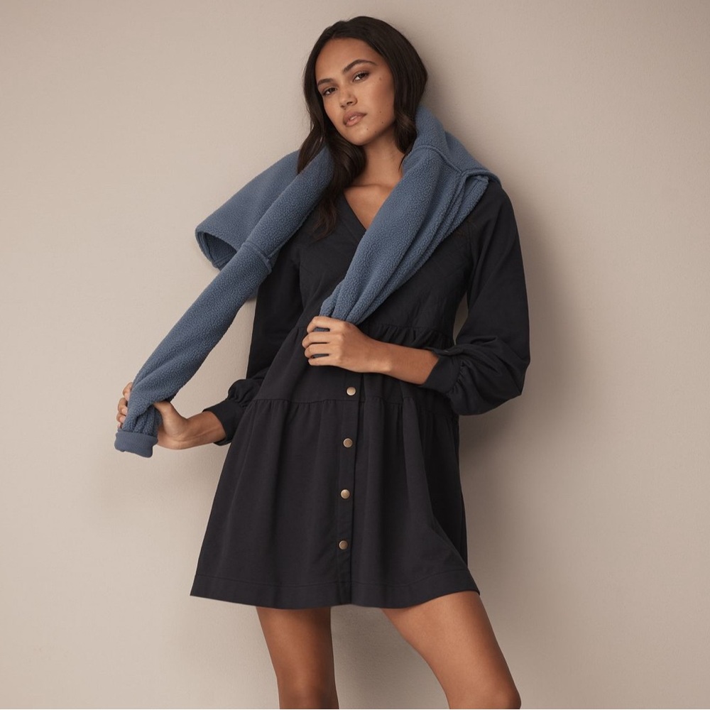 NWT Sundays Anthropologie Navy Mini Dress
